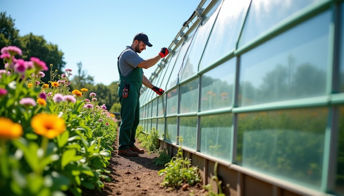Guide pratique : Sélection et installation des plaques en polycarbonate pour bâtir une serre efficace