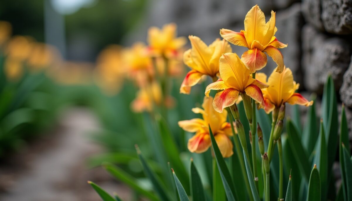 Guide pratique pour planter des iris le long d’un mur : conseils essentiels et astuces jardinières