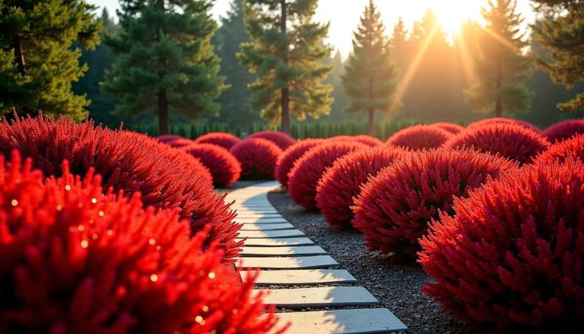 Les 10 arbustes rouges persistants incontournables pour embellir votre jardin toute l'année