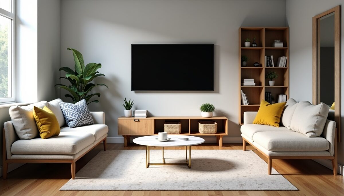 Astuces ingénieuses pour optimiser l'aménagement de votre petit salon