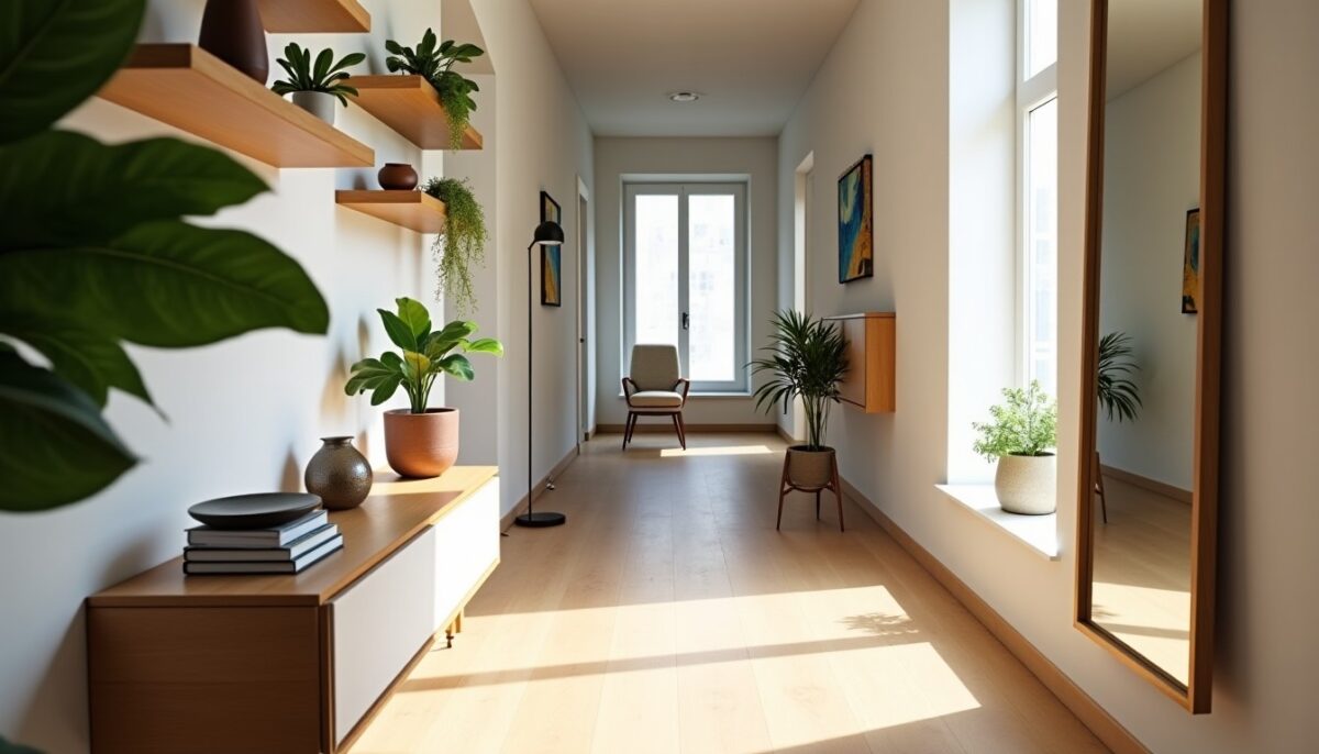 Astuces pour transformer un couloir long et étroit en un espace fonctionnel et esthétique