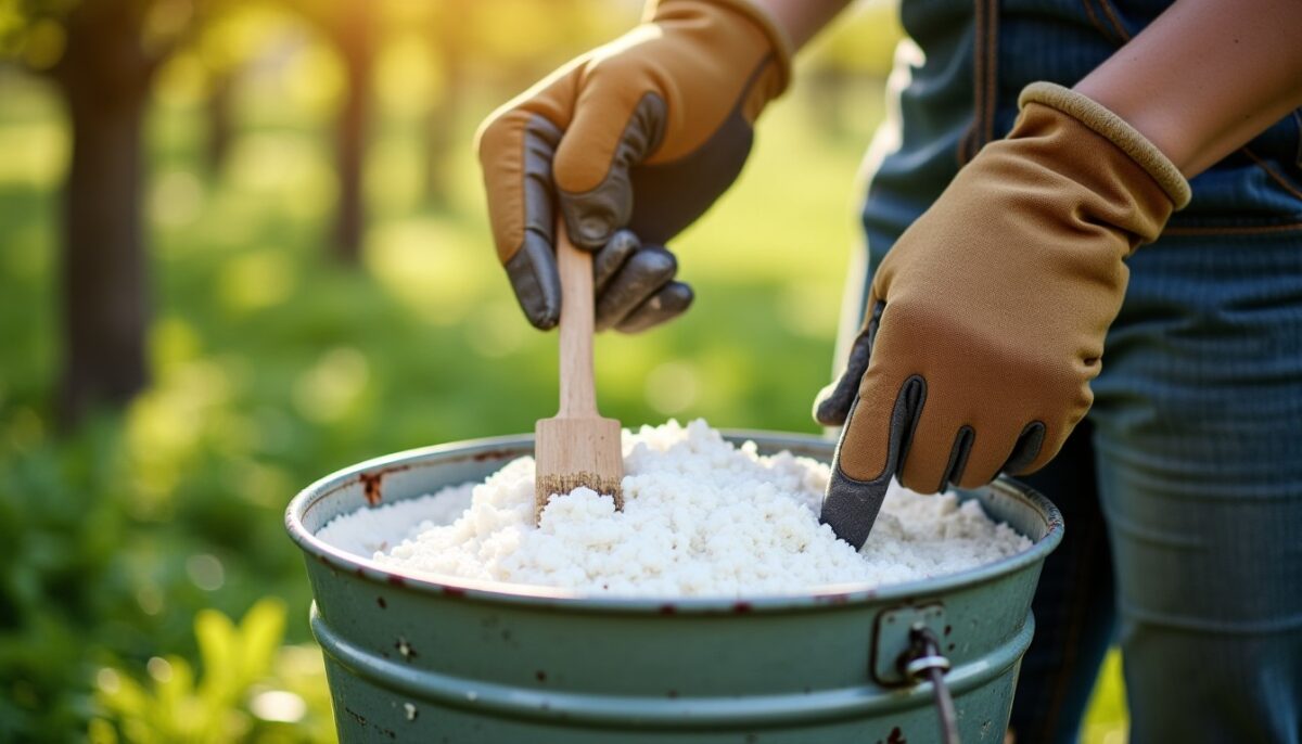 Guide pratique : Comment préparer soi-même de la chaux arboricole efficace